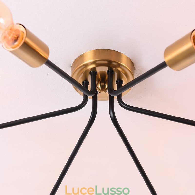 Lampadario Sputnik 6 luci semi-incasso da soffitto
