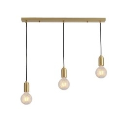 Lampada a sospensione in ottone nordico a 3 luci, isola creativa e minimalista