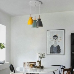 Lampada a sospensione Nordic Simple Macaron in ferro Arti Three Lights