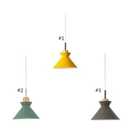 Illuminazione a sospensione a 3 luci Nordic Macaron Island, semplice ferro Arti, tre luci
