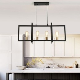 Lampada a sospensione a 4 luci in stile industriale Lightingway