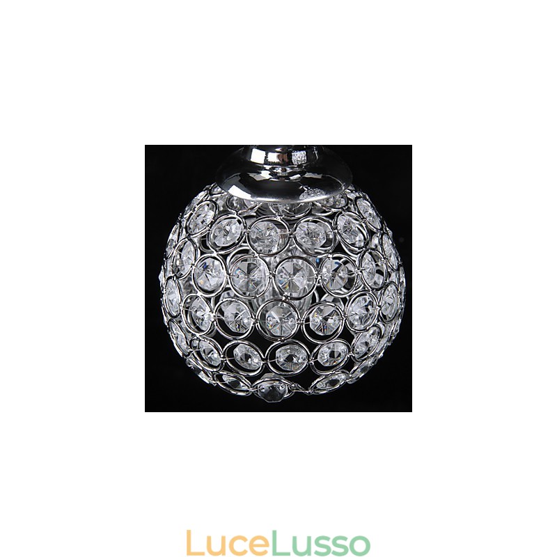 Lampadario di cristallo moderno contemporaneo in metallo