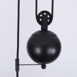 Lampada a sospensione con puleggia per fattoria industriale, design retrattile, altezza regolabile