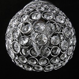 Lampadario di cristallo moderno contemporaneo in metallo