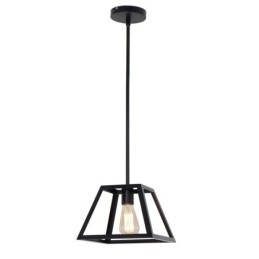 Lampada a sospensione rustica da fattoria Mini industriale in metallo Lampada da soffitto trapezoidale a forma di isola