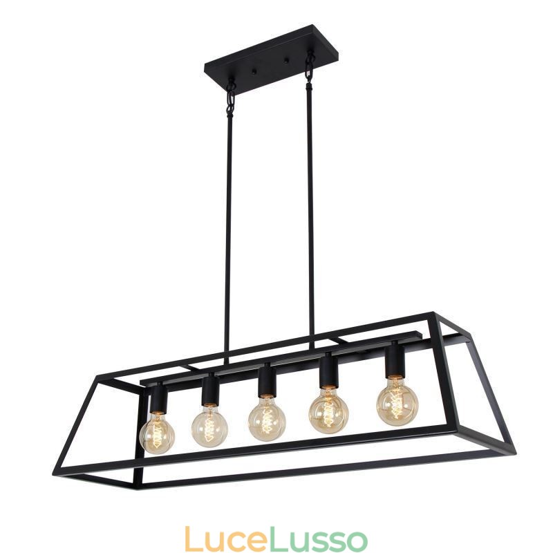 Lampada a sospensione in metallo industriale Lampada a sospensione trapezoidale