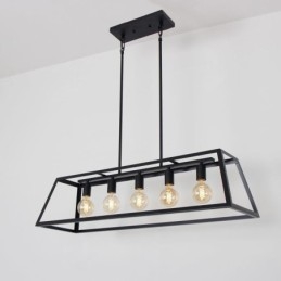 Lampada a sospensione in metallo industriale Lampada a sospensione trapezoidale