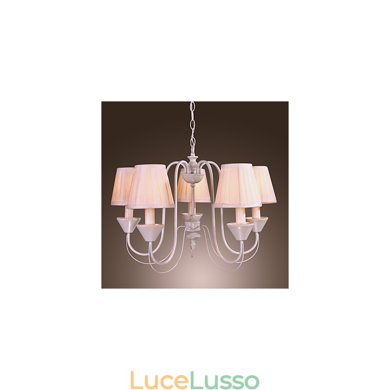 Lampadario rustico in bronzo