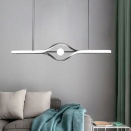 Lampada a sospensione lineare moderna Lampada a sospensione a striscia lunga