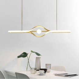 Lampada a sospensione lineare moderna Lampada a sospensione a striscia lunga