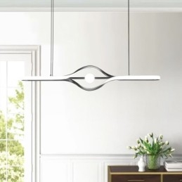 Lampada a sospensione lineare moderna Lampada a sospensione a striscia lunga