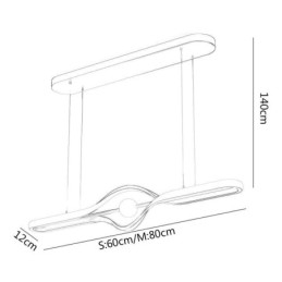 Lampada a sospensione lineare moderna Lampada a sospensione a striscia lunga