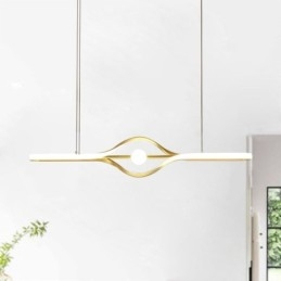 Lampada a sospensione lineare moderna Lampada a sospensione a striscia lunga
