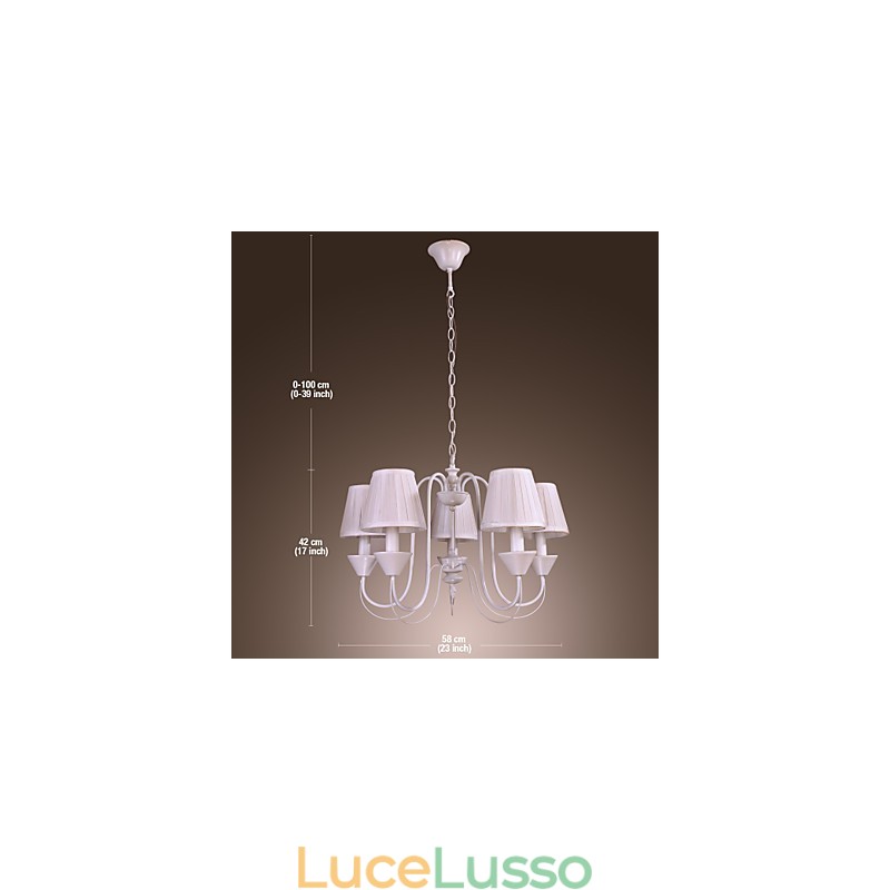 Lampadario rustico in bronzo