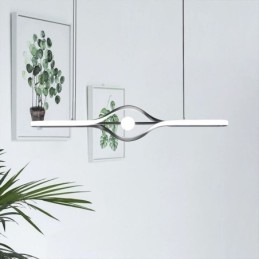 Lampada a sospensione lineare moderna Lampada a sospensione a striscia lunga