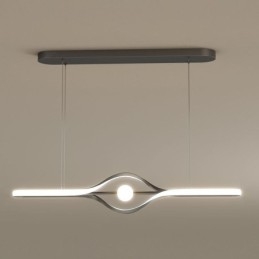 Lampada a sospensione lineare moderna Lampada a sospensione a striscia lunga