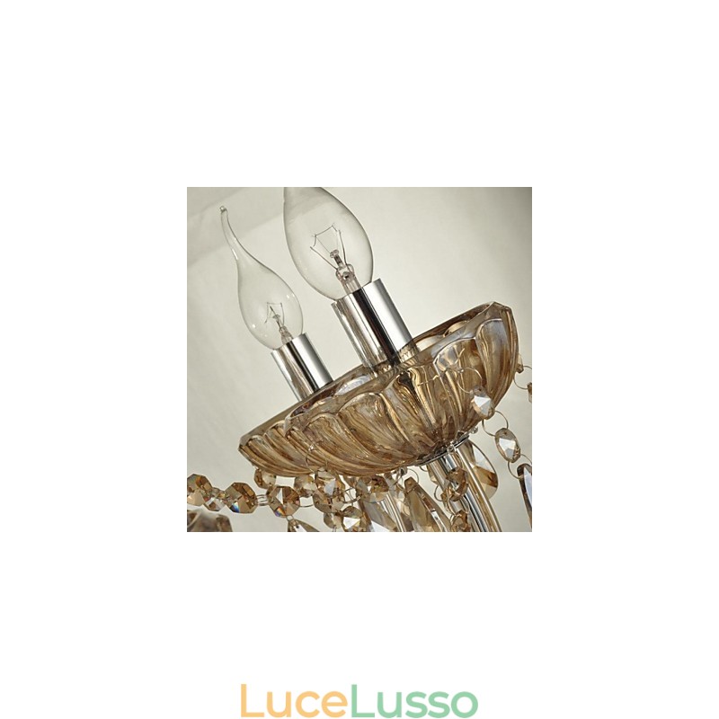 Lampadario moderno in cristallo contemporaneo