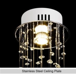 Lampadario di lusso di grandi dimensioni, moderno, in cristallo, da soffitto, a filo