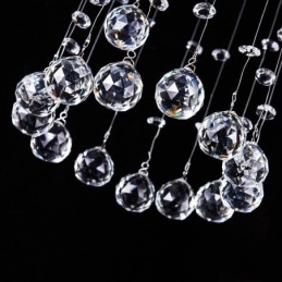 Lampadario di lusso di grandi dimensioni, moderno, in cristallo, da soffitto, a filo