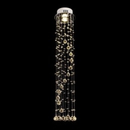 Lampadario di lusso di grandi dimensioni, moderno, in cristallo, da soffitto, a filo