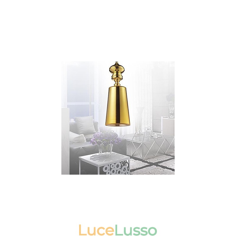 Lampadario 1 luce semplice moderno artistico luce singola pendente luce