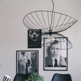 Lampadario moderno a forma di cappello, decorazione minimalista, luce pendente, 1 luce