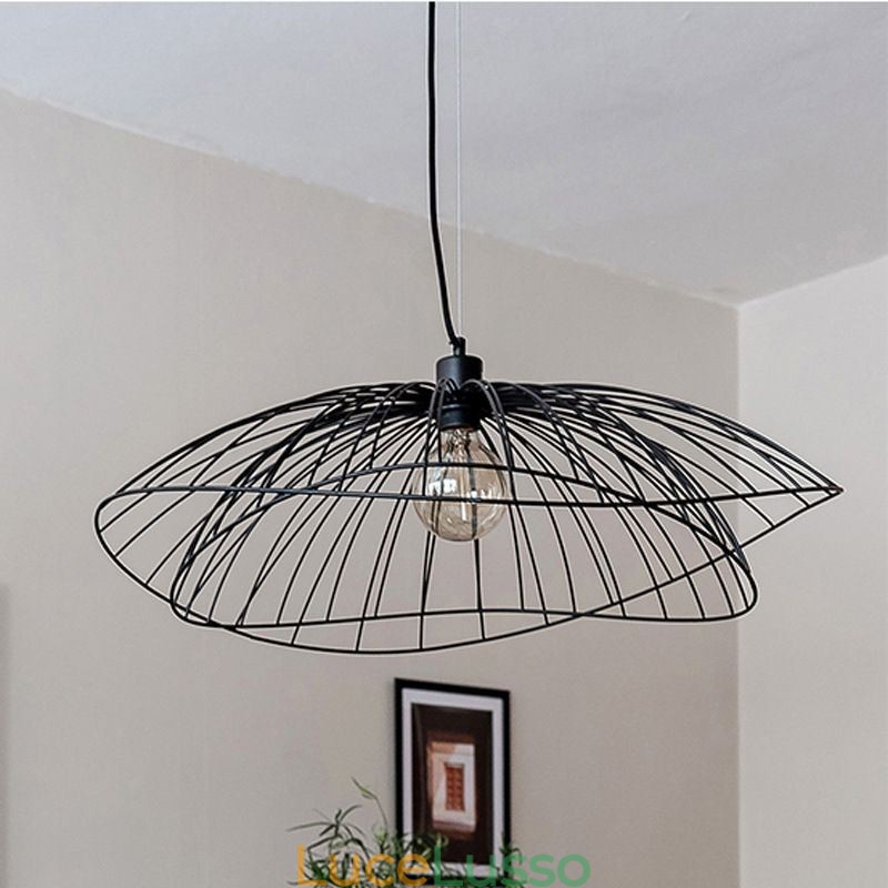 Lampadario moderno a forma di cappello, decorazione minimalista, luce pendente, 1 luce