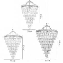 Lampada da soffitto in cristallo americano, lampada a sospensione rotonda retrò country