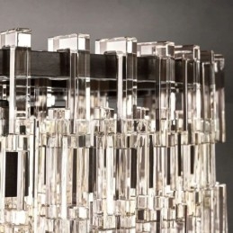 Lampada da soffitto americana Lampada a sospensione di lusso in cristallo 60cm