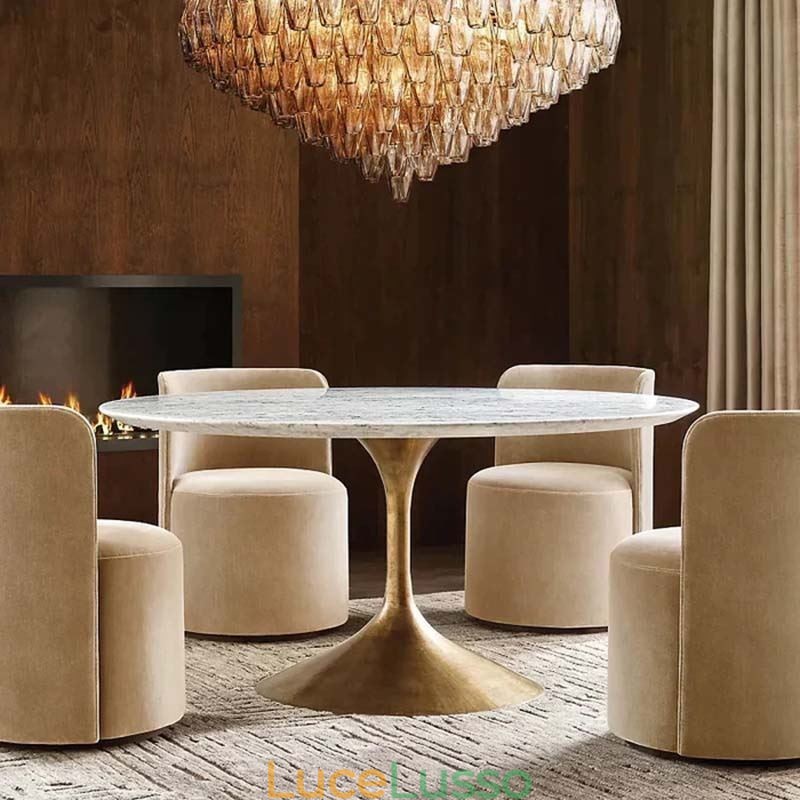 Lampada a sospensione americana in vetro, luce da soffitto, ambra trasparente, 90 cm, 14 luci