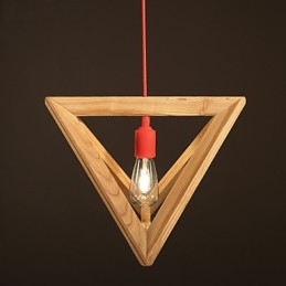 Lampadario in legno nordico, abbigliamento da caffè, lampadario decorativo retrò in rovere creativo