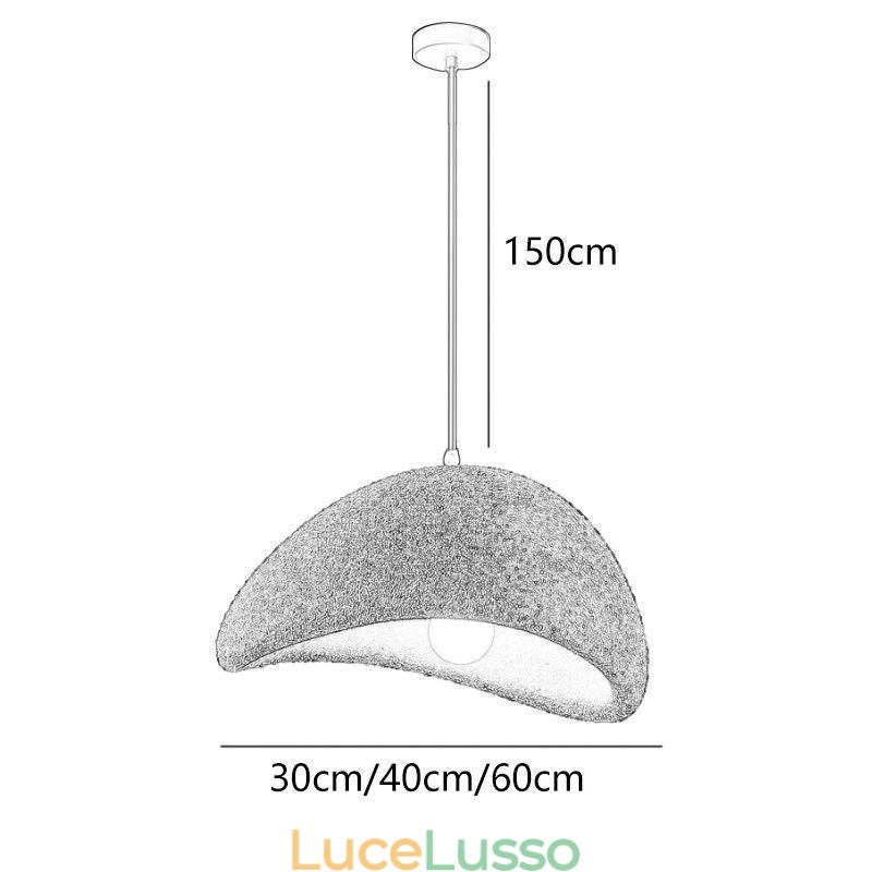 Lampada a sospensione in resina Lampada da soffitto semplice