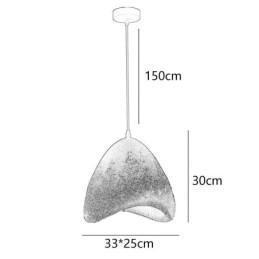 Decorazione da soffitto in resina, luce sospesa