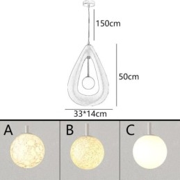 Lampada da soffitto in resina Lampada a sospensione