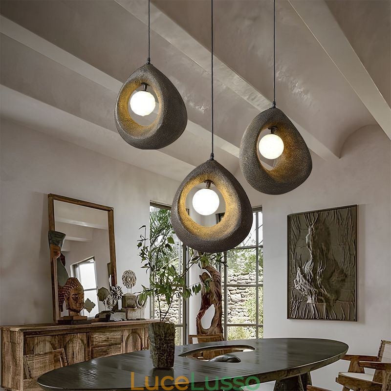 Lampada a sospensione in resina Lampada da soffitto moderna e semplice