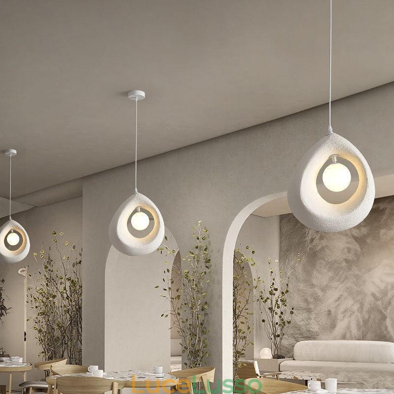 Lampada a sospensione in resina Lampada da soffitto moderna e semplice