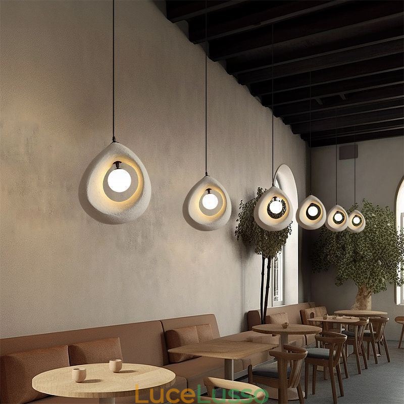 Lampada a sospensione in resina Lampada da soffitto moderna e semplice