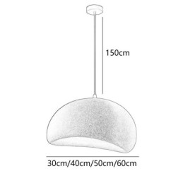 Lampada a sospensione in resina Lampada a sospensione minimalista