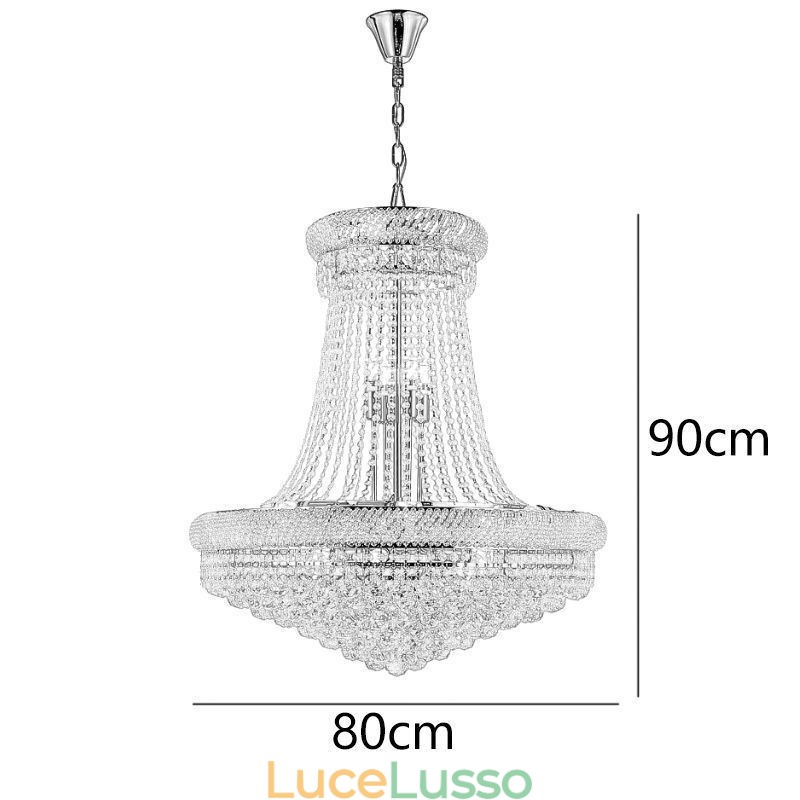 Lampada a sospensione in cristallo Lampada da soffitto decorativa moderna duplex