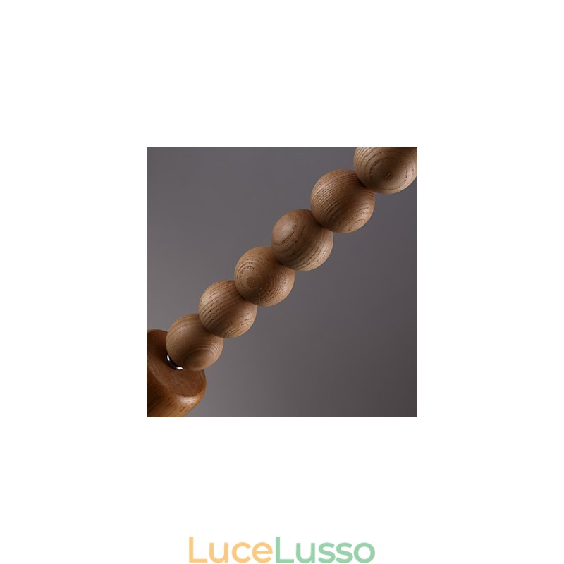 Lampadario Mini Stile Tradizionale Classico Legno Bambù