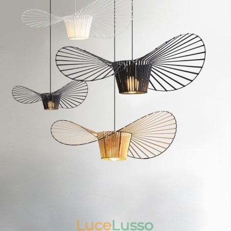 Lampada a sospensione moderna semplice in ferro battuto a forma di cappello Lampada a sospensione moderna semplice in ferro battuto a forma di cappello