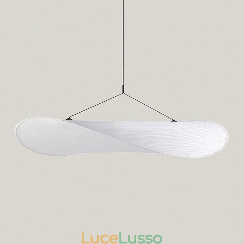 Lampada da soffitto Decorazione in seta Lampada a sospensione Bianco caldo