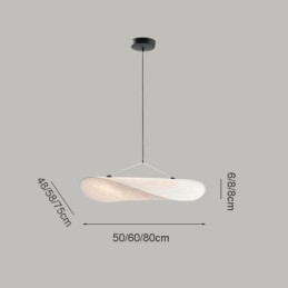 Lampada da soffitto Decorazione in seta Lampada a sospensione Bianco caldo