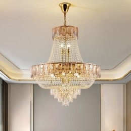Lampada a sospensione in cristallo Lampada da soffitto decorativa di lusso