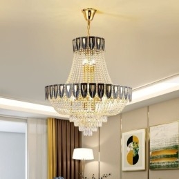 Lampada a sospensione in cristallo Lampada da soffitto decorativa di lusso