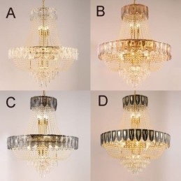Lampada a sospensione in cristallo Lampada da soffitto decorativa di lusso