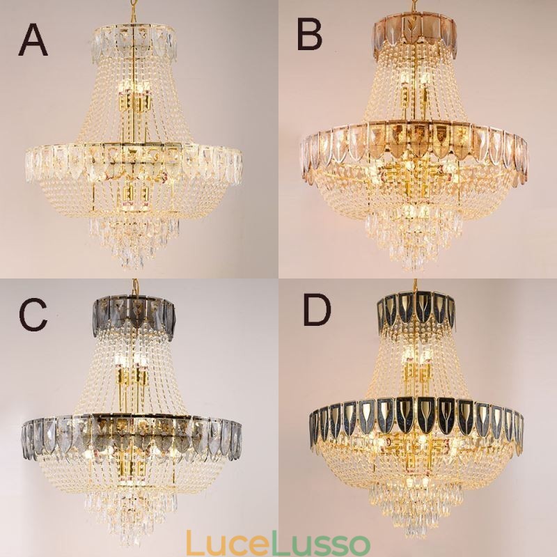 Lampada a sospensione in cristallo Lampada da soffitto decorativa di lusso
