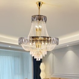 Lampada a sospensione in cristallo Lampada da soffitto decorativa di lusso