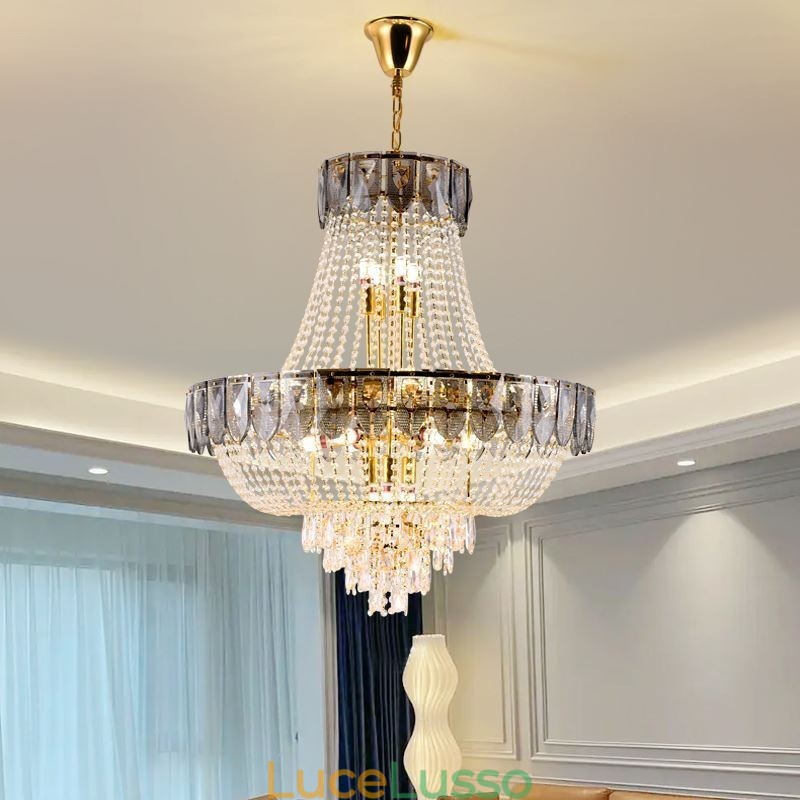 Lampada a sospensione in cristallo Lampada da soffitto decorativa di lusso