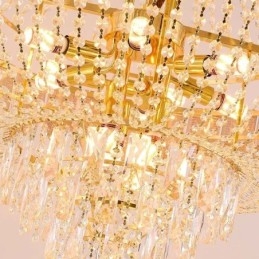 Lampada a sospensione in cristallo Lampada da soffitto decorativa di lusso